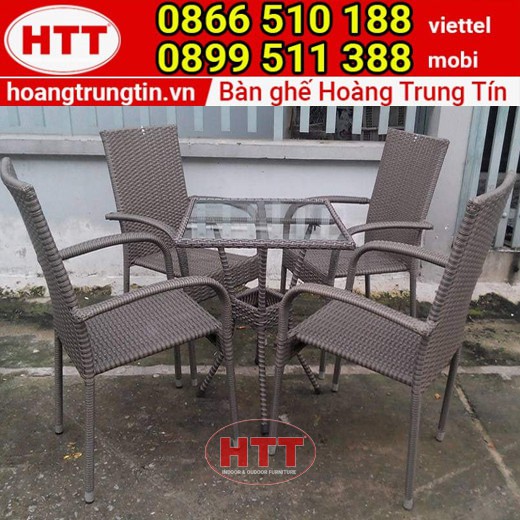 Bàn ghế cafe ngoài trời sân vườn đẹp - Giá rẻ tại Nội thất Hoàng Trung Tín