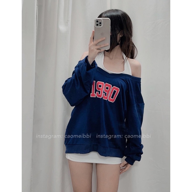 Set Áo 1990 Kèm Váy Trắng Ôm Body