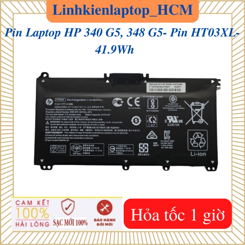 Pin HT03XL-Pin Laptop HP 340 G5, 348 G5- 41.9Wh