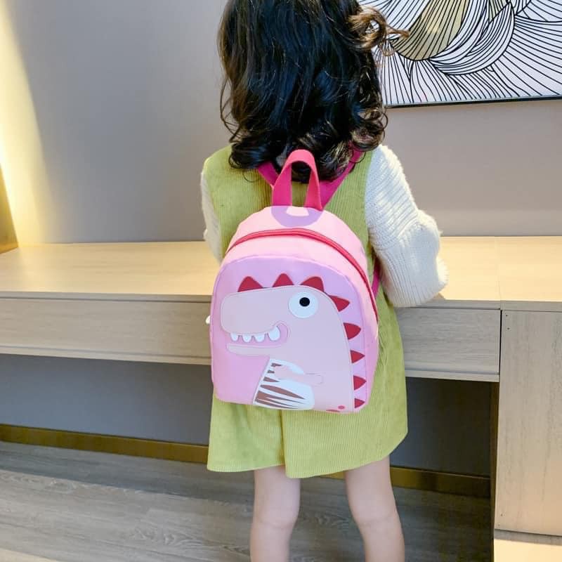Balo Trẻ Em Hình Khủng Long Cute Cho Bé Trai, Bé Gái - Vải Chống Nước