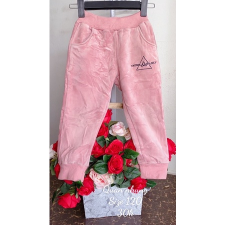 Quần nỉ nhung trẻ em