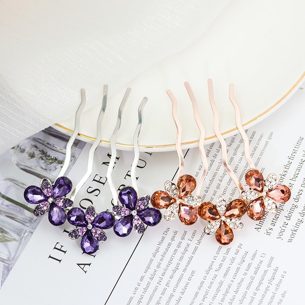 Kẹp Tóc Hoa Thanh Lịch Cho Cô Dâu|Trâm Cài Tóc Thiết Kế Xinh Xắn Thời Trang