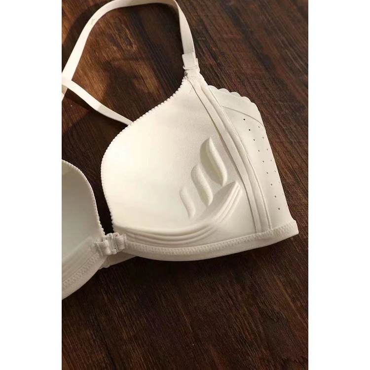 Áo Lót Nâng Ngực Không Gọng Cổ Chữ V Sâu Cài Khóa Trước Dành Cho Nữ