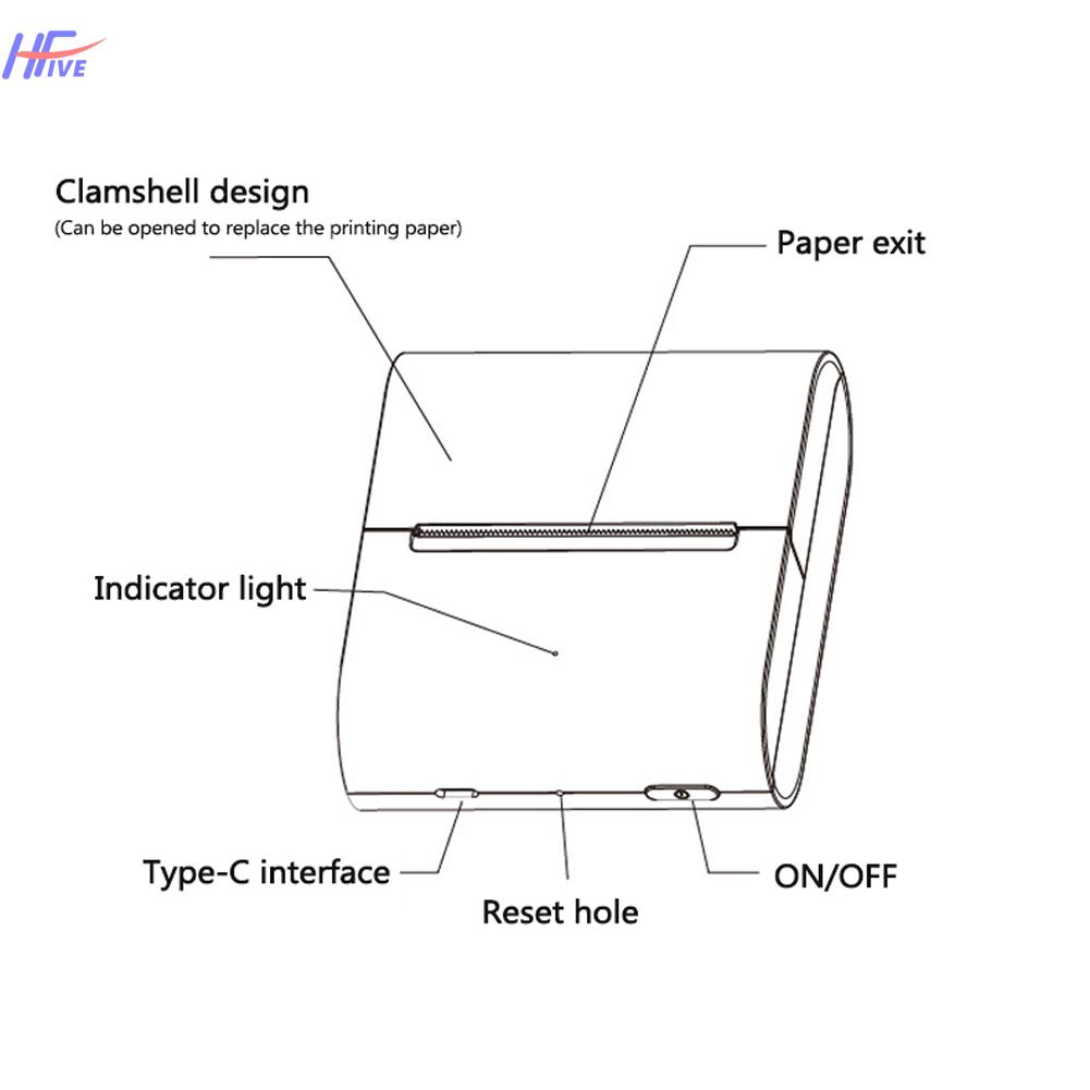 Máy In Ảnh Mini Cầm Tay Tiện Lợi