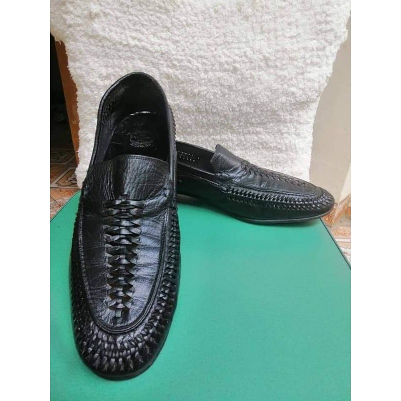 Giày lười da đan Made in ITALY