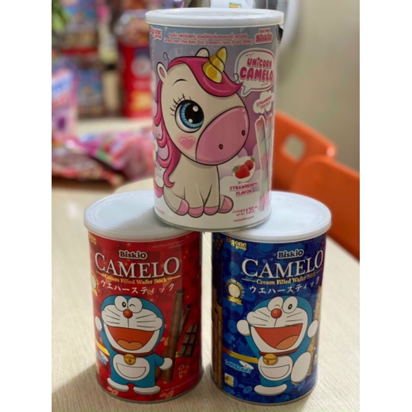 [ 135g ] Bánh Quế Nhân Kem Cầu Vồng Camelo Thái Lan / Ngựa Pony / Fullo