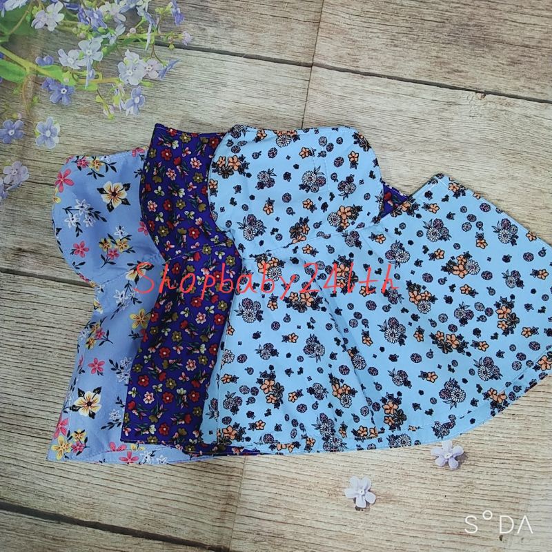 Khẩu trang choàng 2 lớp vải cao cấp dày dặn, giao ngẫu nhiên theo tông màu, hoa văn có thể thay đổi