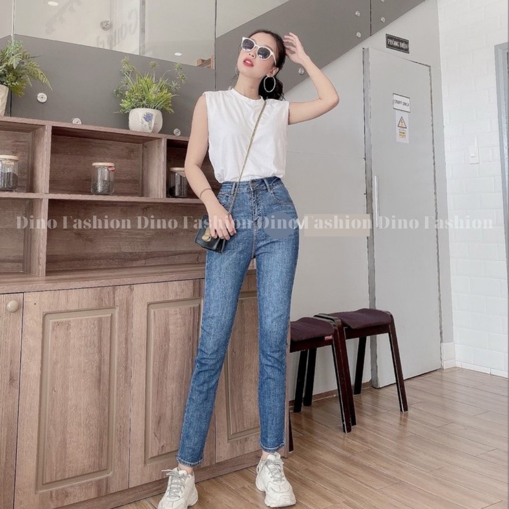 Quần Bò Nữ Ống Đứng Dino Fashion Nữ Cao Cấp Siêu Tôn Dáng