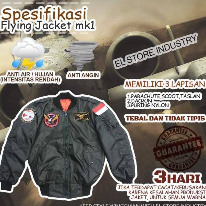 El store Áo Khoác bomber Phi Công Công Nghiệp Chống Nước Không Miếng - Màu Xanh Dương M Cho Nam