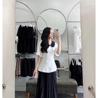 Sét váy cổ sen cúc Ngọc+ chân váy(bigsize 55-90kg)