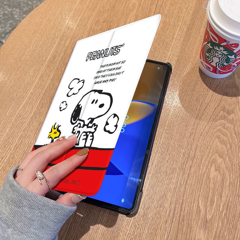 Bao Da Máy Tính Bảng In Hình Snoopy Cho iPad 2021 10.2 inch mini 6 9 8 mini 4 Air 3 / 2 / 1