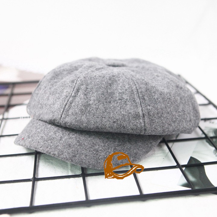 NÓN NEWSBOY NỈ TRƠN MŨ BERET NỒI CÓ LƯỠI TRAI PHONG CÁCH HỌA SĨ NAM NỮ