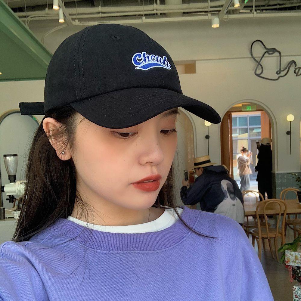 DARON All-Match Mũ chống nắng Hàn Quốc Mũ thể thao ngoài trời Phụ nữ Mũ bóng chày Hợp thời trang Hip-Hop Bông thường có thể điều chỉnh Chữ mềm / Nhiều màu