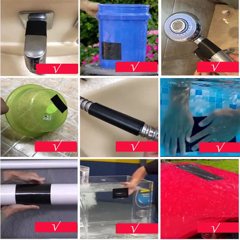 Băng keo sửa chữa vết nứt ngừng rò rỉ nước siêu dính chống thấm nước tiện dụng