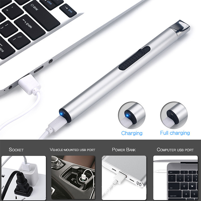 Bật Lửa Điện Chống Gió Cổng Sạc Usb