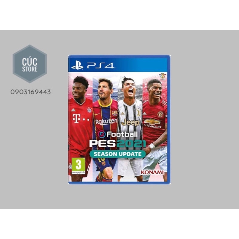 Đĩa chơi game PS4: Pes 2021 Season Update