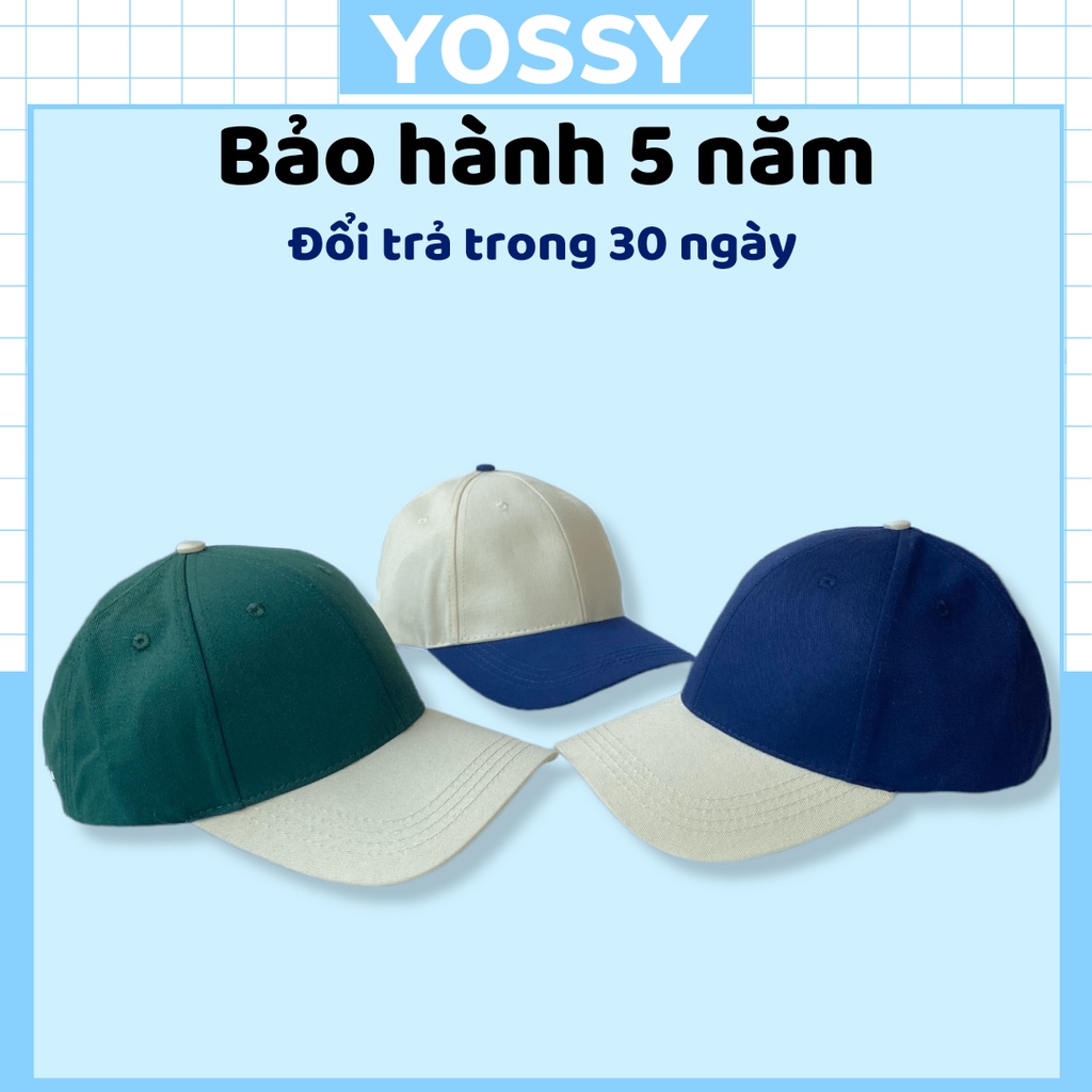 Mũ lưỡi trai Nam Nữ Basic Màu Phối Thời Trang Form Cứng Vải Kaki Cao Cấp - Nón kết unisex phong cách Hàn Quốc