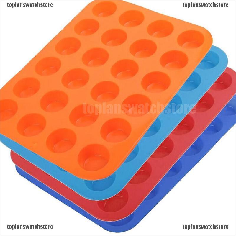 Set 24 Khuôn Silicone Làm Bánh Muffin Mini Tiện Dụng