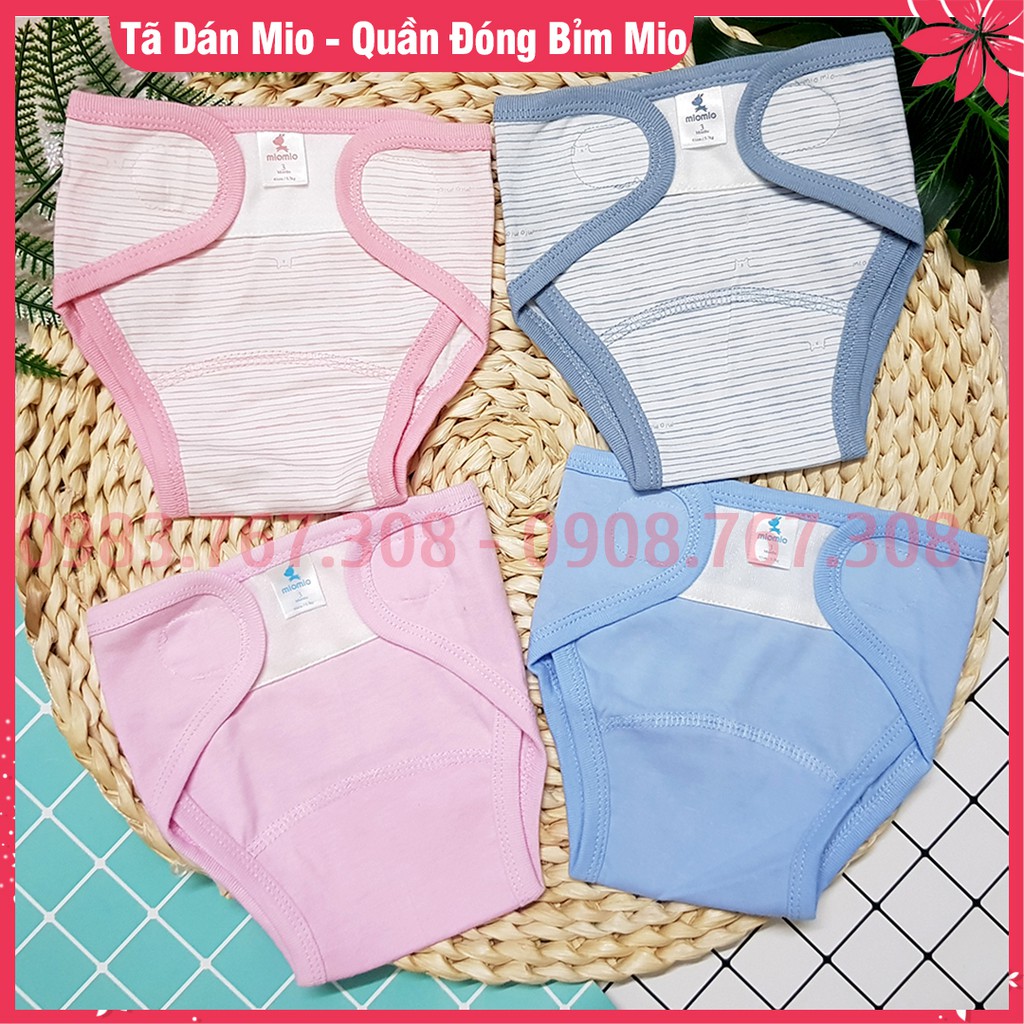  Quần Đóng Bỉm Mio - Tã Dán MioMio Size 1M, 3M Cho Bé Sơ Sinh