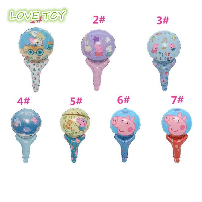 Bong Bóng Lõi Nhôm Hình Chú Heo Peppa Hoạt Hình 16inch Trang Trí Tiệc Sinh Nhật/Đám Cưới