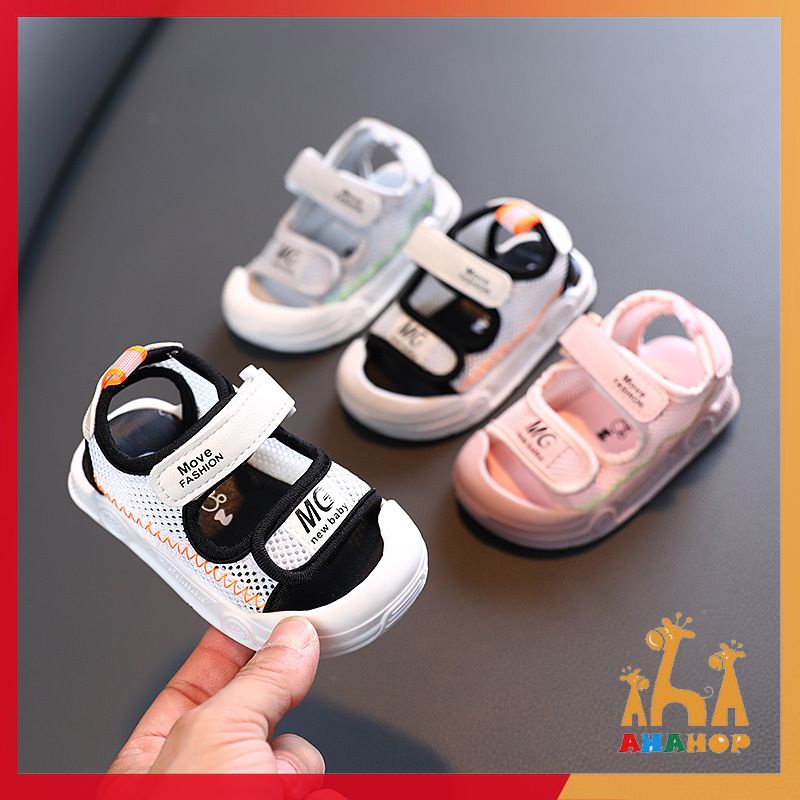 Sandal tập đi cho bé - Dép chống vấp chính hãng MG Baby phối lưới đáng yêu cho bé trai bé gái mới nhất M868