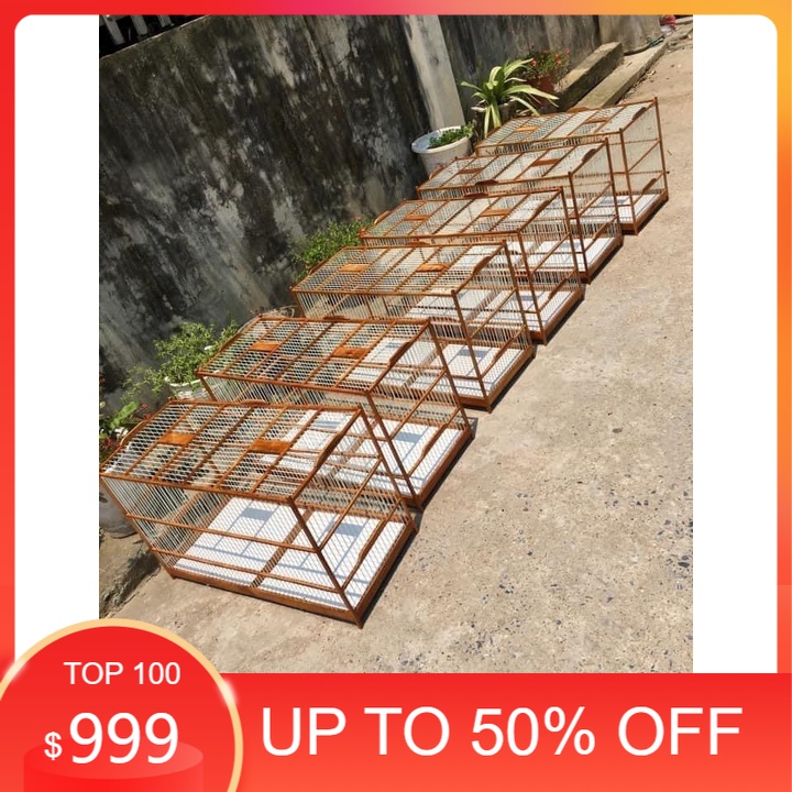 Khung lồng tập lực cho chim KHUYÊN ⚡ size 60/80/1m nan cáp quang cực kỳ bền đẹp dễ ráp Lồng Chim BTA