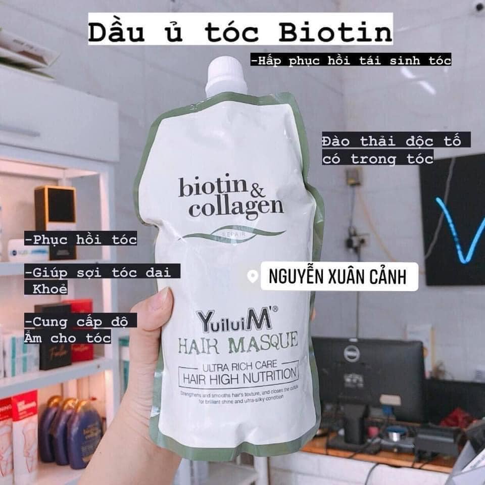 KEM Ủ TÓC YUILUIM BIOTIN &amp; COLLAGEN 500ML CHÍNH HÃNG - 10279