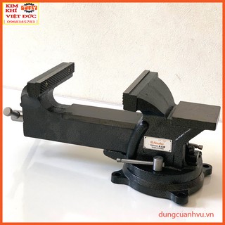 Ê tô kẹp bàn nguội xoay 360 độ asaki ak-669 độ mở 150mm mồm rộng 150mm