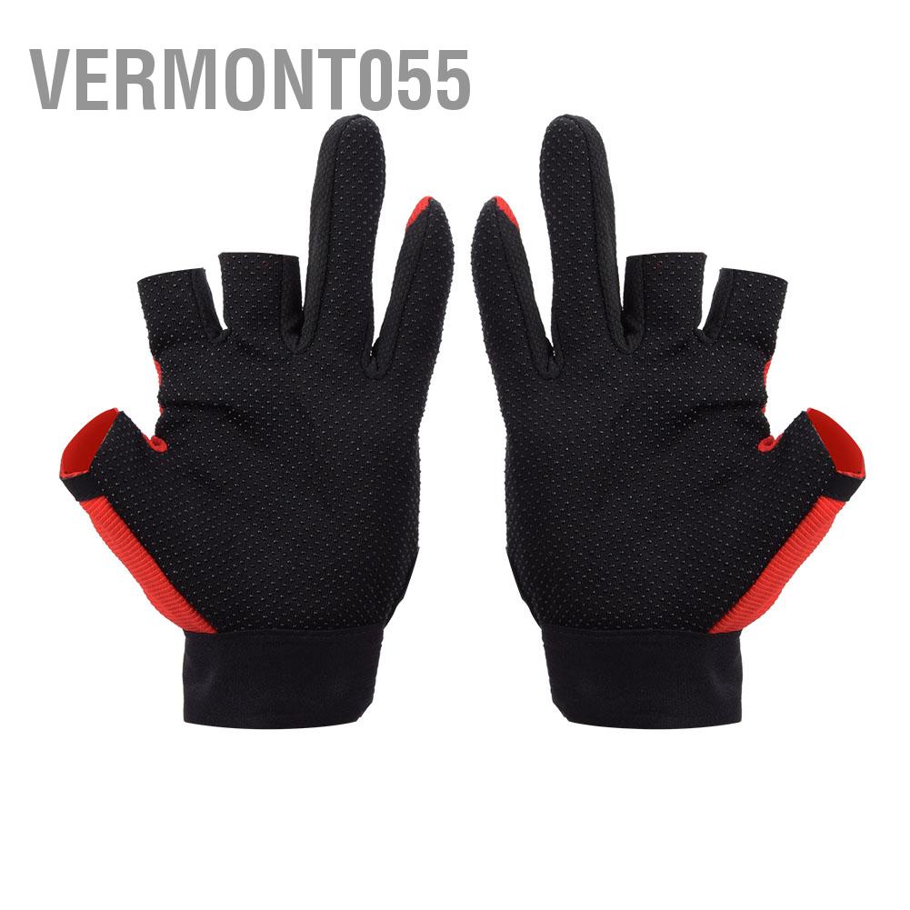 Vermont055 Neoprene Breathable Comfortable Non slip 3 Fingerless Sports Fishing Protective Gloves Outdoor Equipment