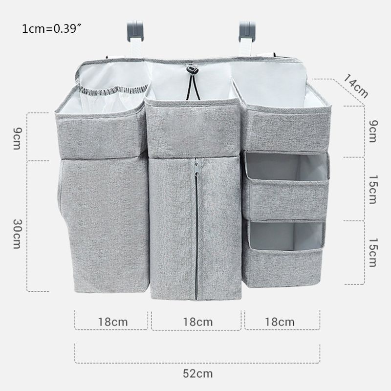 Túi Đựng Vật Dụng Treo Nôi Em Bé Tiện Lợi