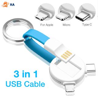 Dây cáp sạc nhanh 3 trong 1 chuyên dụng cho Apple Android