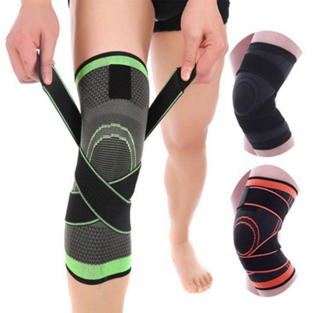 Đai Quấn Bảo Vệ Đầu Gối Co Giãn Hỗ Trợ Chơi Thể Thao Bóng Rổ Chuyên Dụng Cho Nam