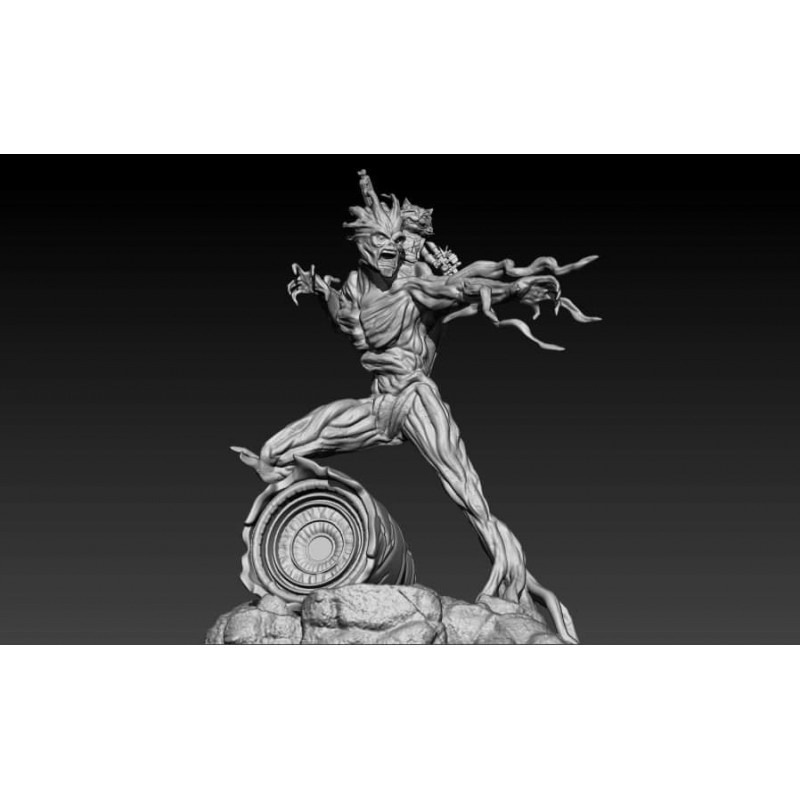 File in 3D mô hình Rocket and Groot - Marvel