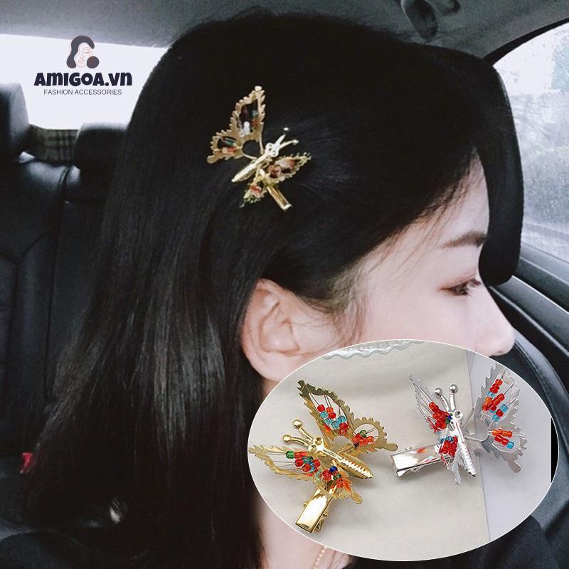 ✨✨Kẹp Tóc Hình Bướm Có Tua Rua Mới