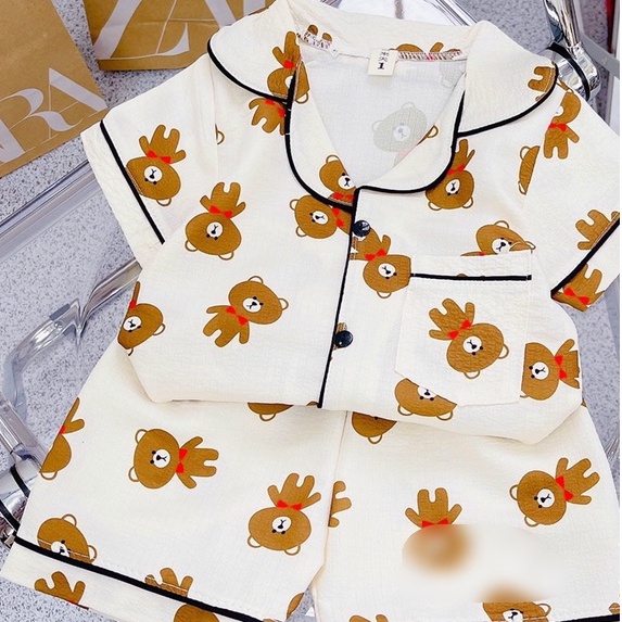 BOT13 -Bộ Pijama cho bé trai, bé gái từ 8-21kg, chất xốp mềm, Richkid123