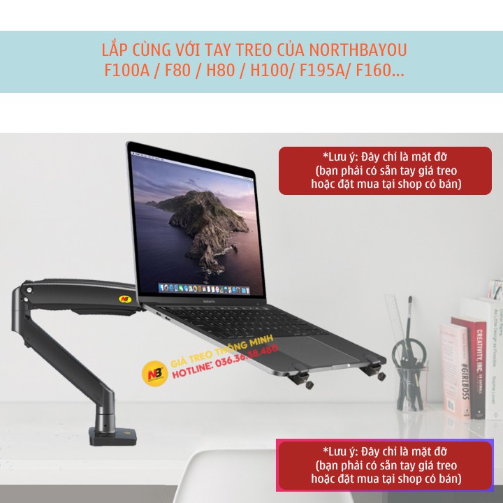 [Hàng Độc] Giá Đỡ Kẹp Laptop - Macbook - Máy Tính Bảng - Ipad XY360 10 - 15.6 Inch - Tương Thích Với Các Loại Tay Treo