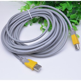 Dây Máy In 10m Xanh Arigato Kết Nối Cổng USB Có Cục Chống Nhiễu Chất Lượng Tốt.DIA3