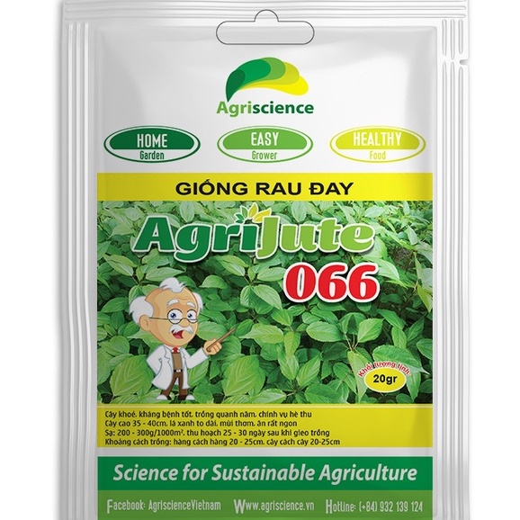 Hạt Giống Rau Đai Đỏ Agri Jute 066 (20gr - 8,200 hạt )