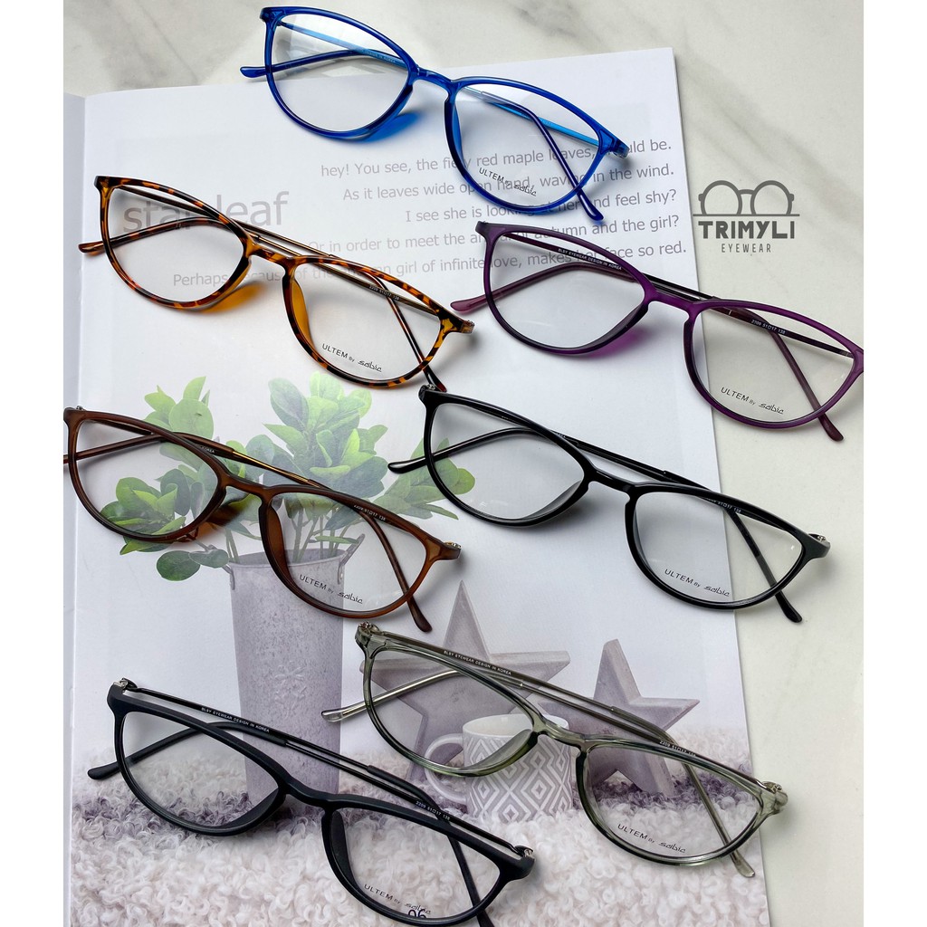 Gọng Kính Cận Mắt Mèo 2209 Trimyli Eyewear Càng Kim Loại Kiểu Dáng Thời Trang
