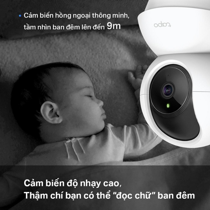 Camera Wifi TP-Link Tapo C200 FREESHIP FullHD 1080P 360 độ Giám Sát An Ninh , đàm thoại 2 chiều , bảo hành 2 năm