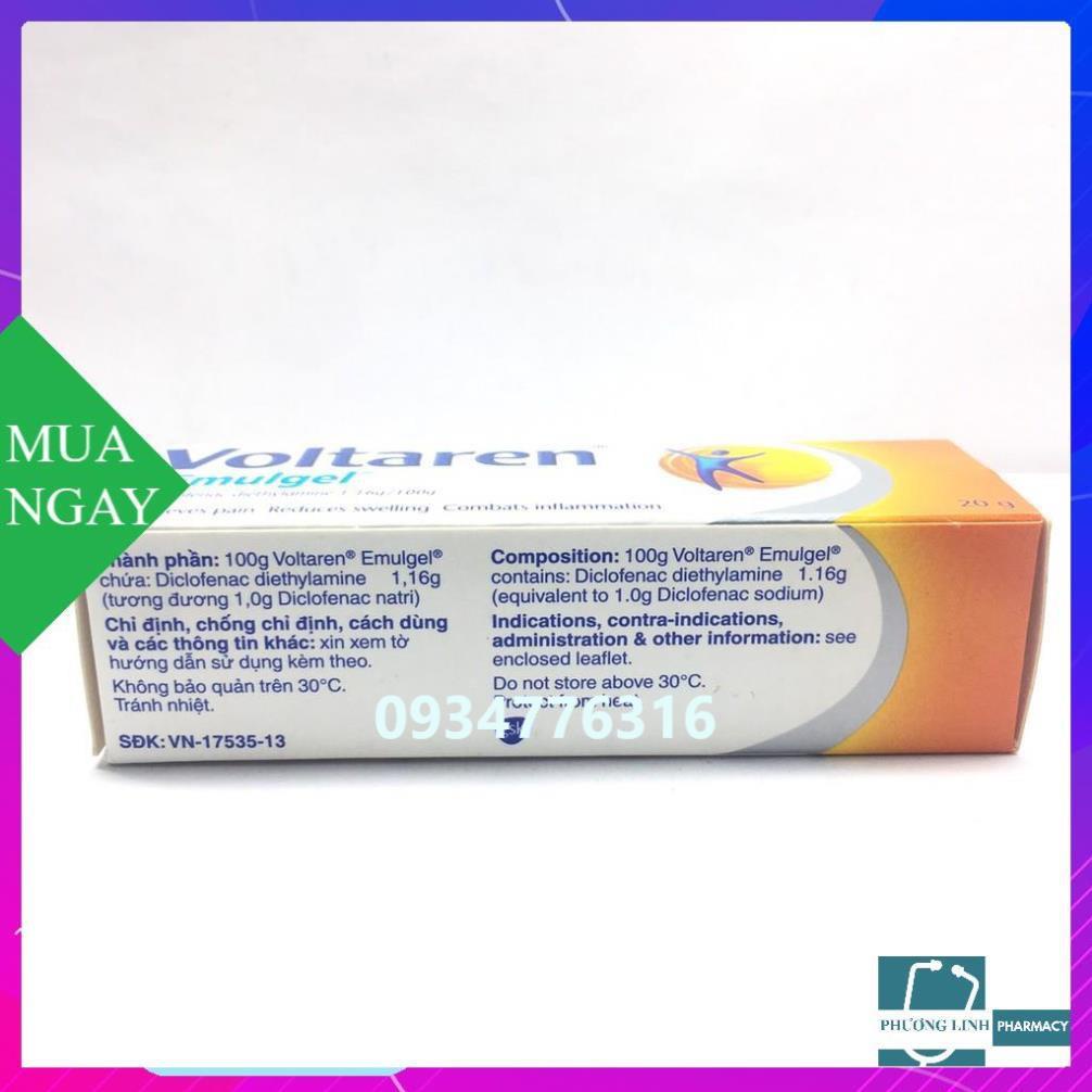 Dầu nóng đau xương khớp Voltaren 20g