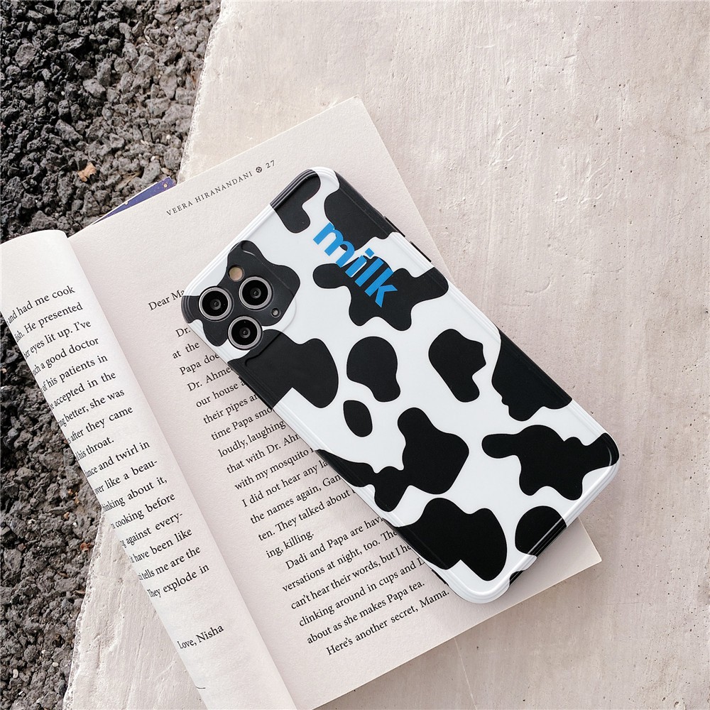 Ốp Điện Thoại Bảo Vệ Camera Họa Tiết Bò Sữa Cho Iphone 11 Pro Max Xs Max Xr I7 | BigBuy360 - bigbuy360.vn