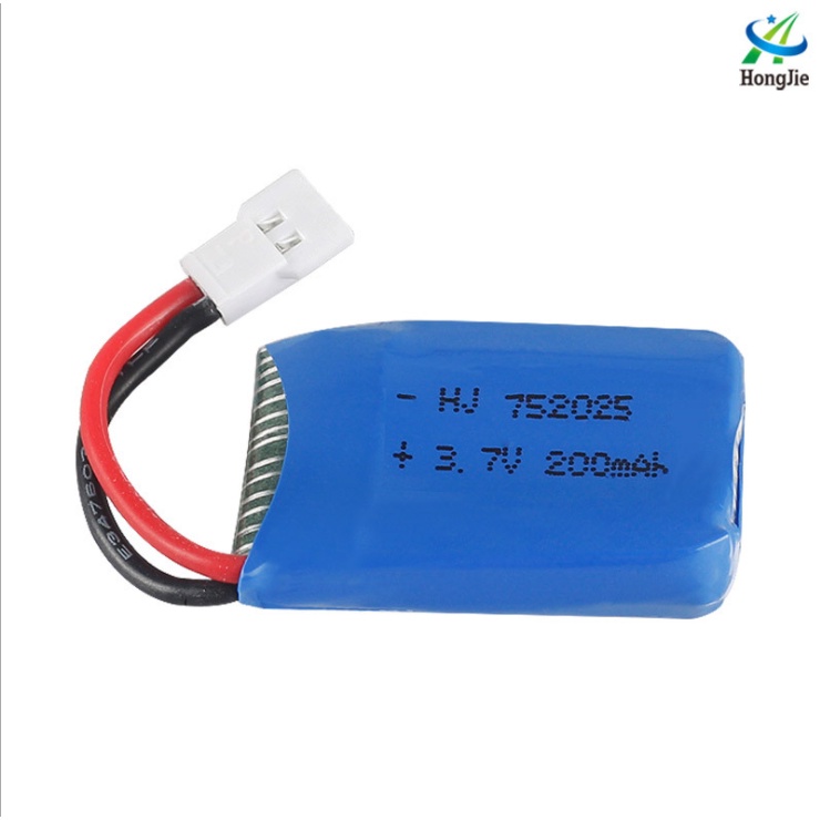 Pin 3.7v 200mah Pin sạc máy bay có mạch bảo vệ xả 25c