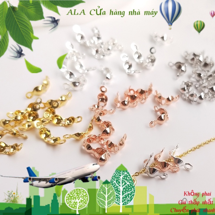 💖Đồ trang sức DIY💖Khóa Cài Dây Xích Cỡ Lớn Mạ Vàng 18K Nhiều Màu Sắc Dùng Làm Đồ Trang Sức Thủ Công【Khóa kết nối/ cái nút】