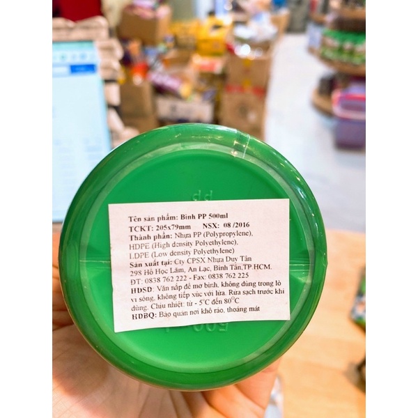 Bình Uống nước 500ml Duy Tân Hkm Milo