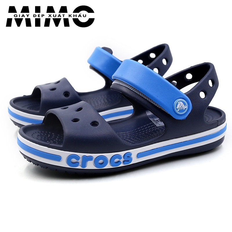 Sandal trẻ em, dép sandal quai ngang Baya màu navy quai xanh êm mềm nhẹ, bền đẹp cho bé trai - Tặng 10 jibit