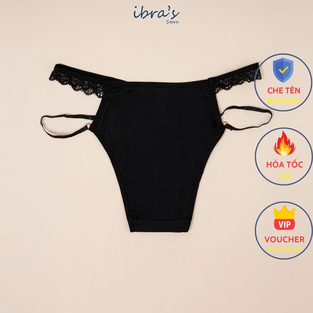 Quần lót nữ cạp thấp nửa mông 2 dây sexy , iBra's store iB072