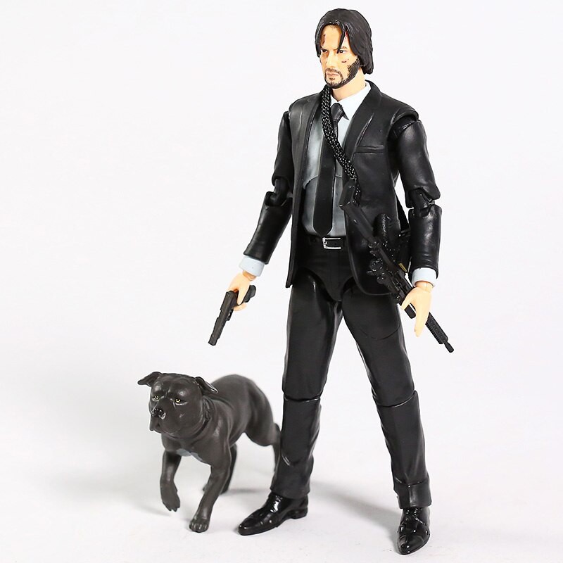 GIÁ HỦY DIỆT Mô Hình John Wick Keanu Reeves Chapter 2 Kèm Chó Mafex Full Box