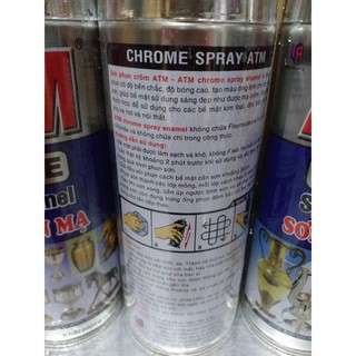 Sơn xịt ATM mạ Crom 400 ML