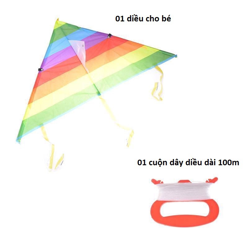 Diều hình bướm nhiều màu sắc kèm dây thả cho bé